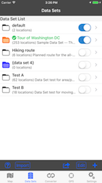 Screenshot - Data Set List