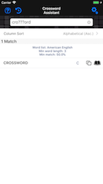 Screenshot - Crossword - One Word